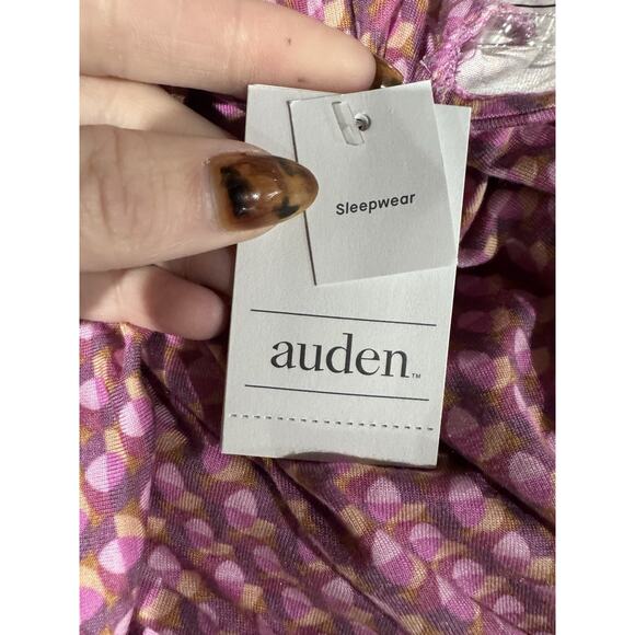 Auden Women's Size XL Cloud Knit Pajama Set 2pc Super Soft Rose Pink Shorts Tank - Picture 6 of 9